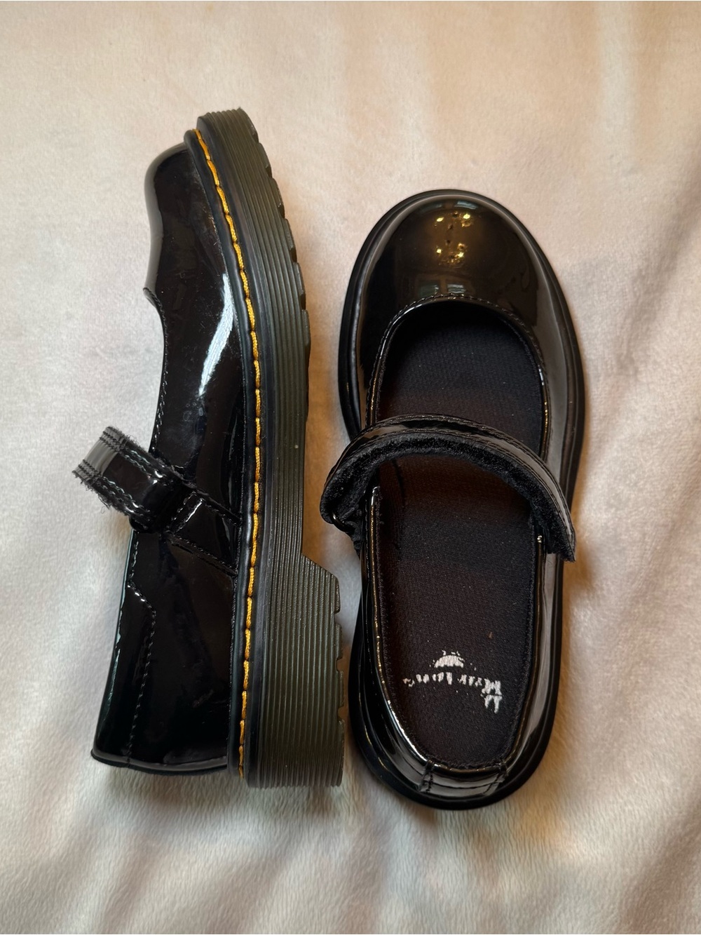 Dr. Martens Junior Maccy Patent Leather Black Mary Jane Shoes